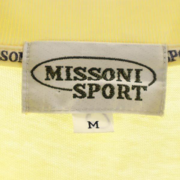 MISSONI SPORT Logo Stickerei Kurzarm T-Shirt M gelb Herren Gebraucht