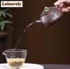 111ml Creative Yixing Purple Clay Teapots Handmade  Bamboo Shadow Full Ladle Pot Raw Ore Mud Kettle Zisha Tea Set Collection