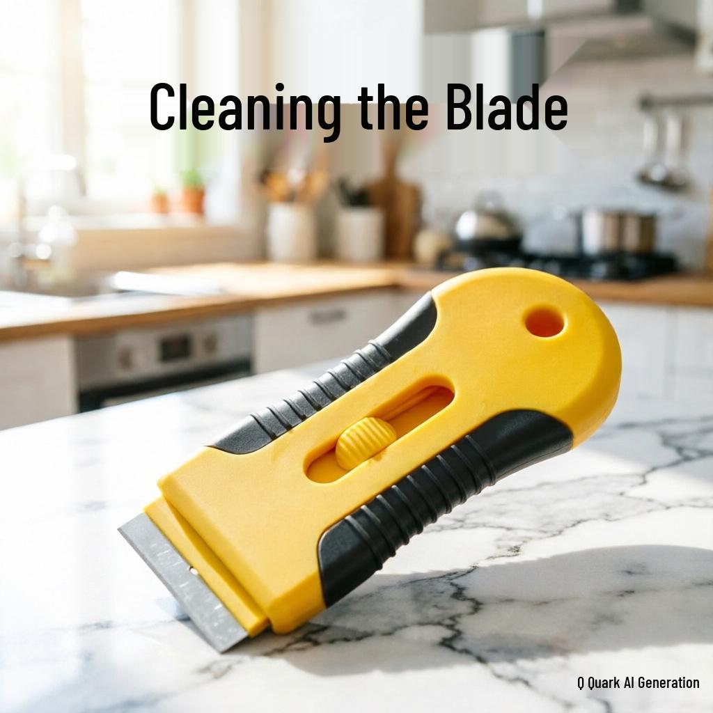 Multi-Purpose Stain Removal Scraper for Glue, Car Film, and Kitchen Cleaning Plastic Blade