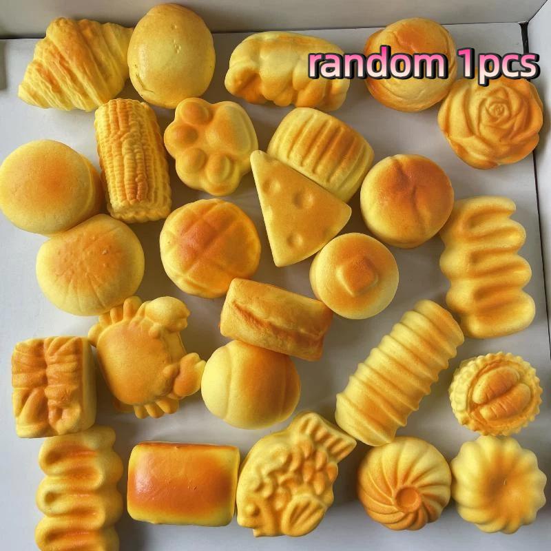 Mini Steamed Bread Squeeze Toy Realistic Soft Slow Rising Stress Relief Toy For Office Desk Relaxation