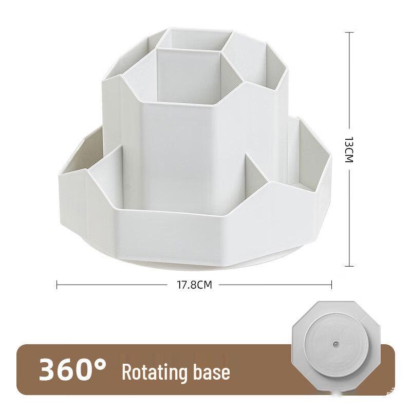360 Rotating Desk Organizer Pen Holder