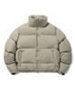 Minimalproject Embroidered Logo Crop Puffer Short Jacket Mpj108 [Beige]