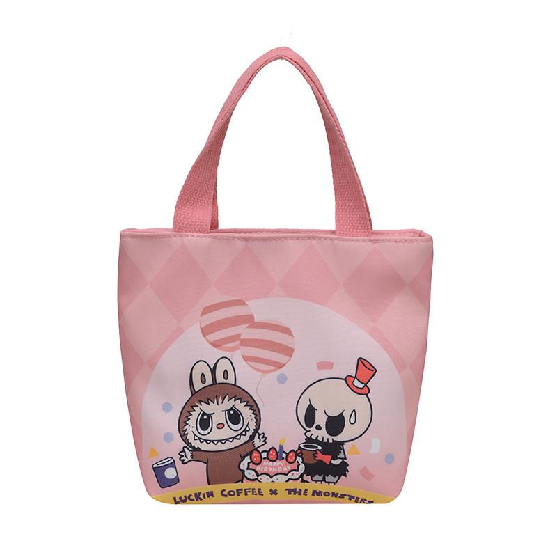 

Однокомнатная холщовая сумка Детская мультяшная квадратная сумка и ручная Style H