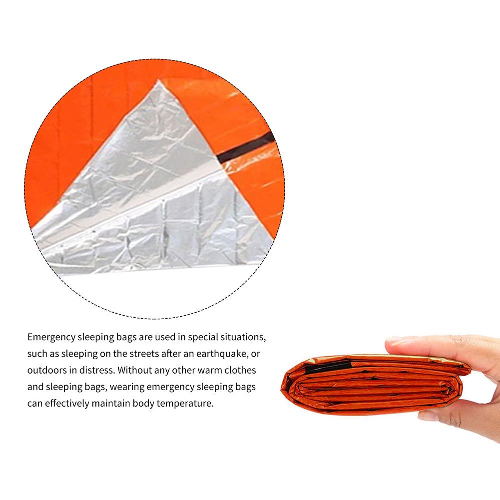 Buy Outdoor Emergency Blanket Set with Whistle Buckle Reusable Warm