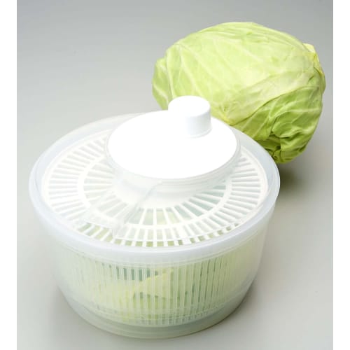 Pearl Metal Rotary Fresh C-57 Vegetable Drainer/Salad Spinner, Made in Japan, White
