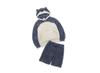 GELATO PIQUE Pokemon Sleep Herren Gelato Kabigon Parka&Halbhosen Set Marine