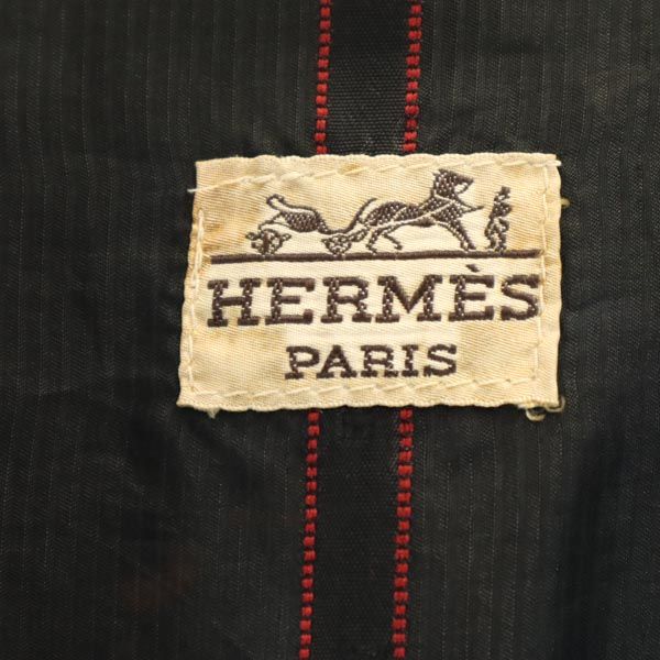 HERMES Chester coat black Men's Used