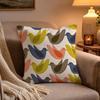 Fashion Art OOrla Kiely Flower Pillow Case Soft Plush Cushion Cover Double Print and Invisible Zipper for Sofa Home Car Use
