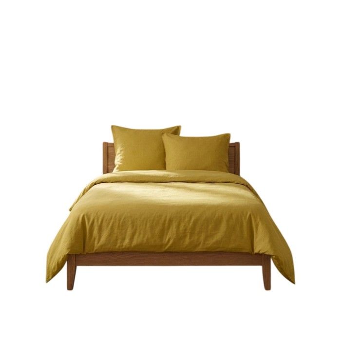 Parure de lit 240 x 220 cm Cocon moutarde