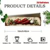 Metal Wall Art Vintage Chili Pepper Garlic Poster Kitchen Decor