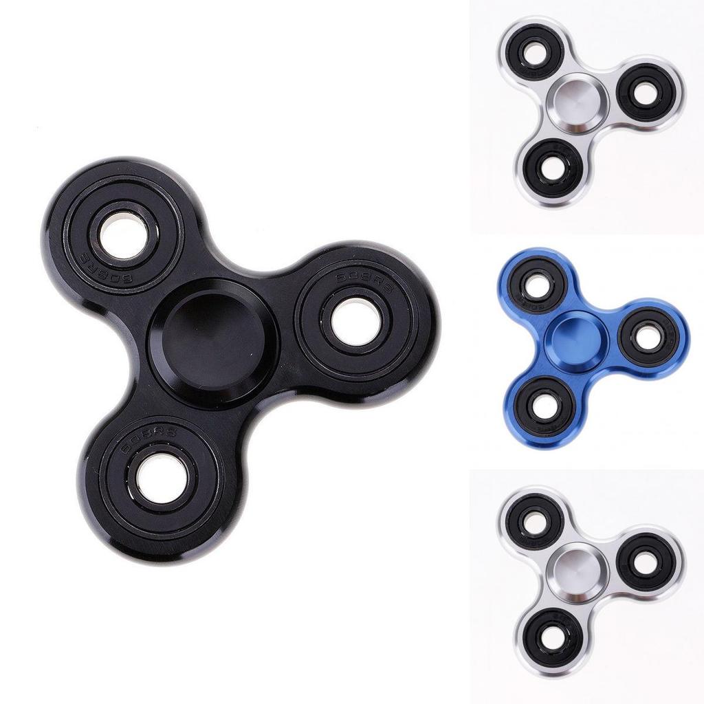 Premium Aluminum Alloy Tri-spinner Silent Bearing Metal Fidget Toy Stress Relief