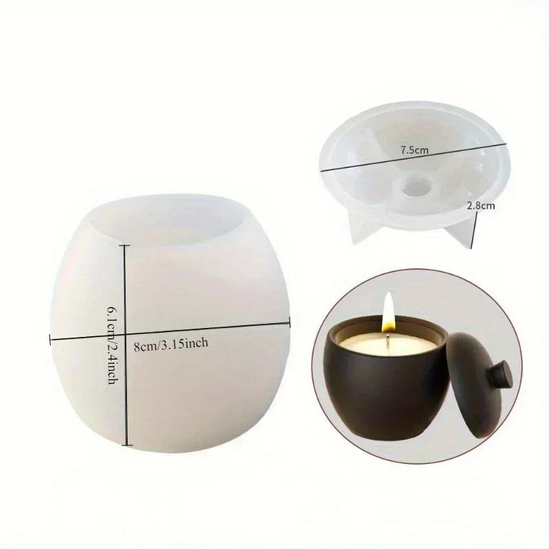 

Pear-shaped Candle Cup Silicone Mould DIY Flower Pot Candle Holder Storage Box Resin Mould Crafts Home Decoration