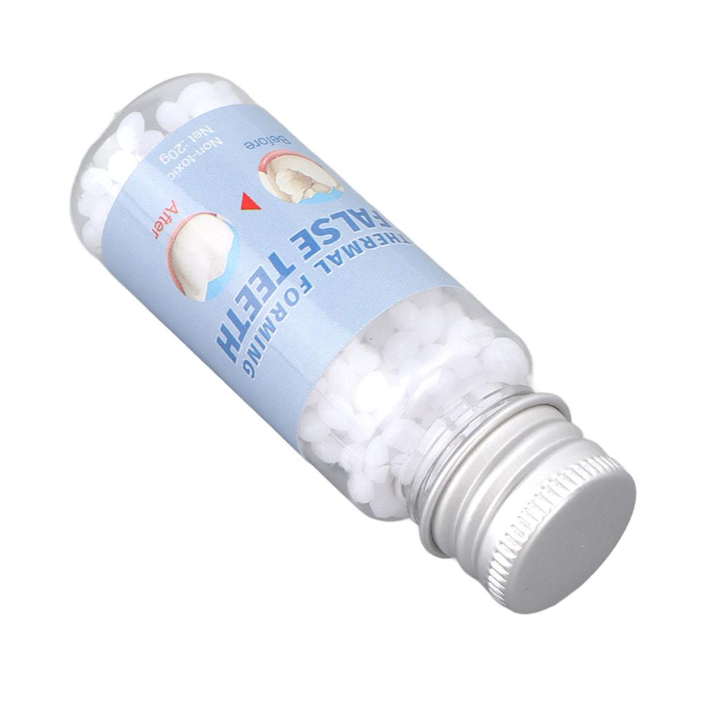 Temporary Teeth Repair Beads Dental Thermal Filling Beads for Broken Missing Tooth White 20g