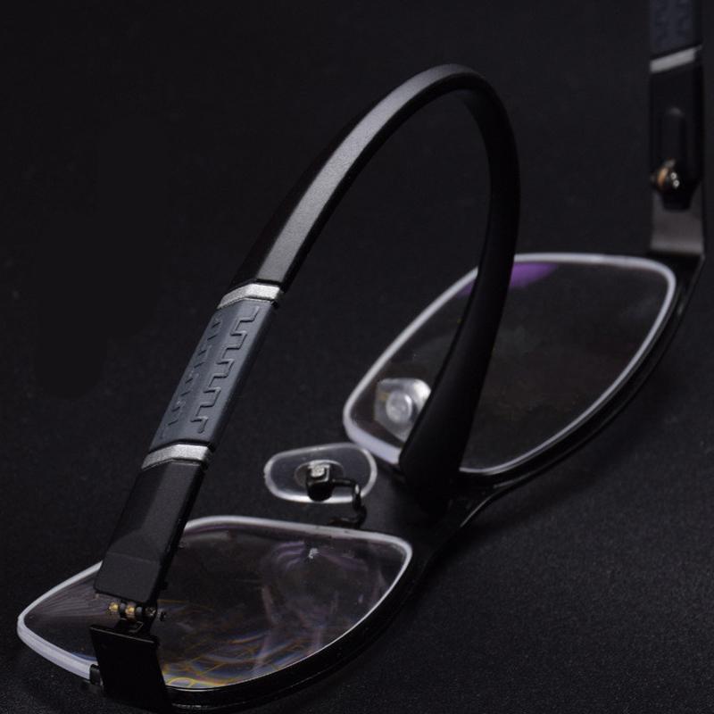 Lunettes de lecture en métal Anti-lumière bleue, pour hypermétropie, pour hommes d'affaires, dioptrie 0 + 1.0 + 1.5 + 2.0 + 2.5 + 3.0 + 3.5 + 4.0