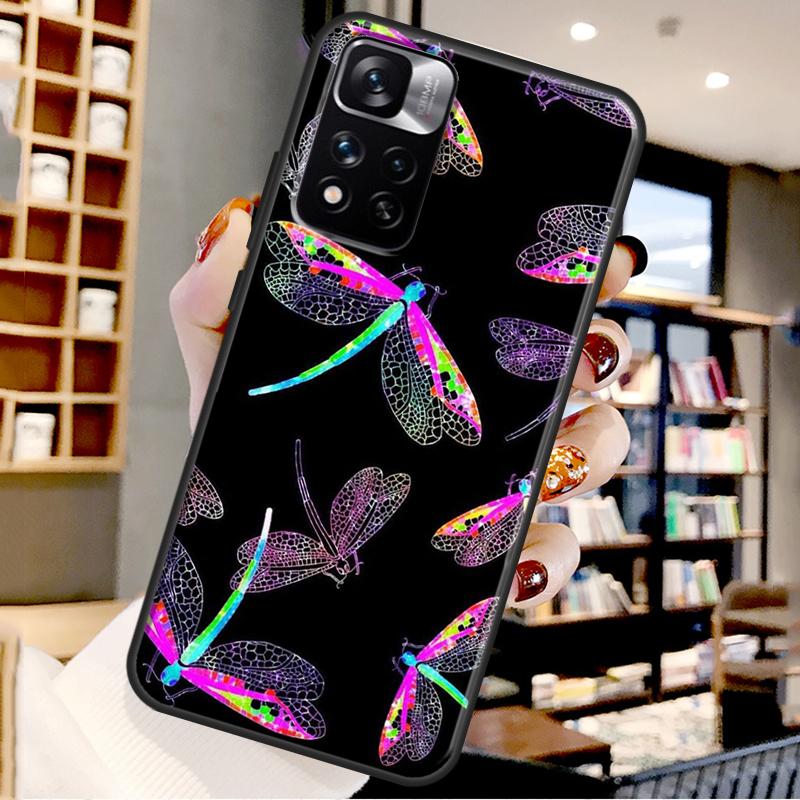 Dragonfly Case For Xiaomi Redmi Note 12 11 10 9 8 Pro Note 12S 11S 10S 9S Cover For Redmi 9 10 12 C