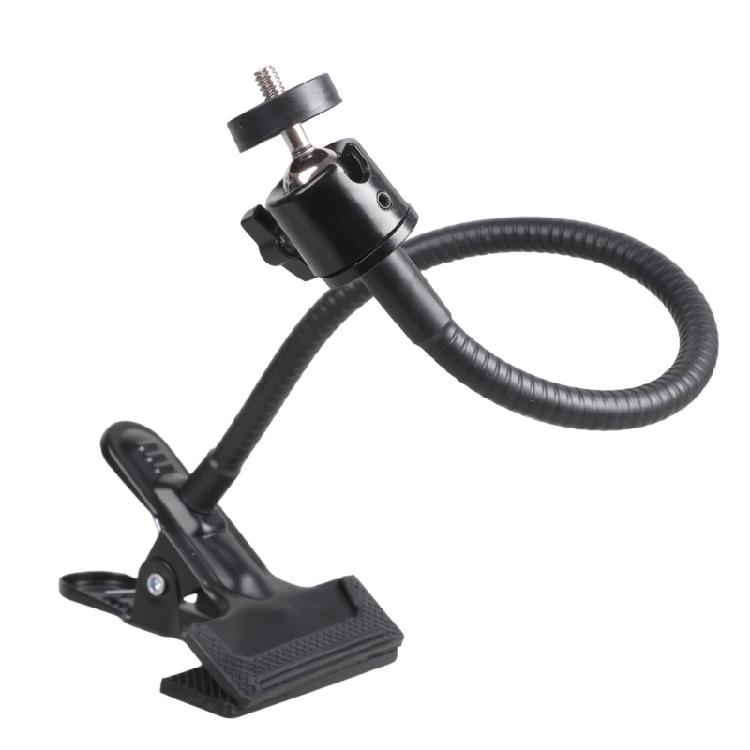 Versatiled Clamp Mount With Flexible Gooseneck Arm For Baby Monitors Sports Cameras And Smartphones 500g Capacity