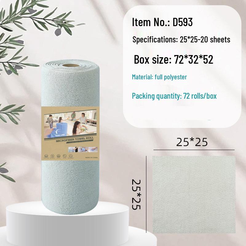 Hand-Tearable, Multi-Functional Kitchen Cleaning Rag: Strong Absorption, Lint-Free, Thick, Disposable.