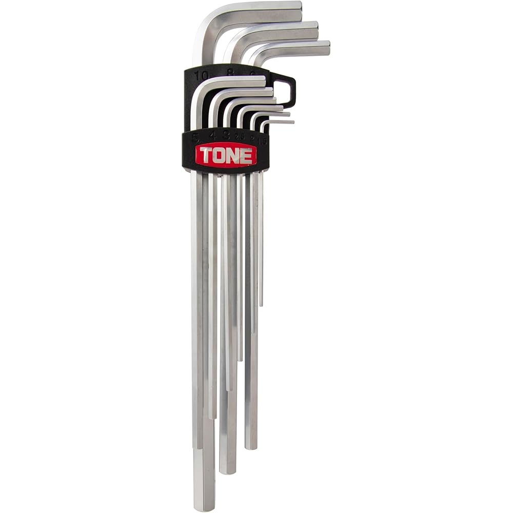 Tone Long Hex Key L-Wrench Set AL900 9 Pieces Durable Steel Tools