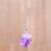 Purple Quartz Raw Crystal Necklace