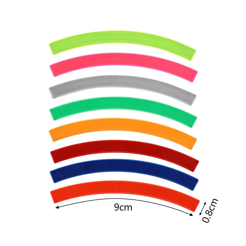 5pcs Kids Bike Wheel Reflective Stickers Bicycle Reflective Tape Strips Balance Bike Accessories