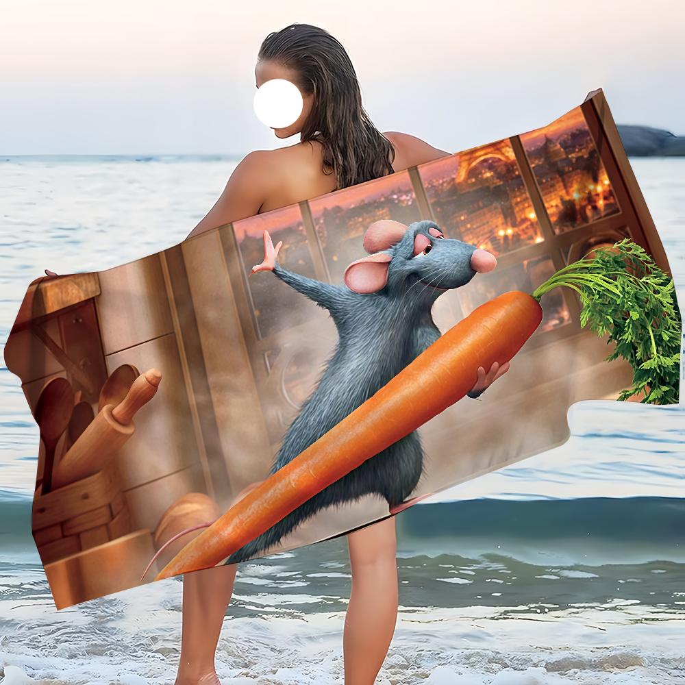 Towel Film Beach Bath Quick-Drying Lightweight Portable Sauna Camping Swim R-RatatouilleS-ES Pool Travel