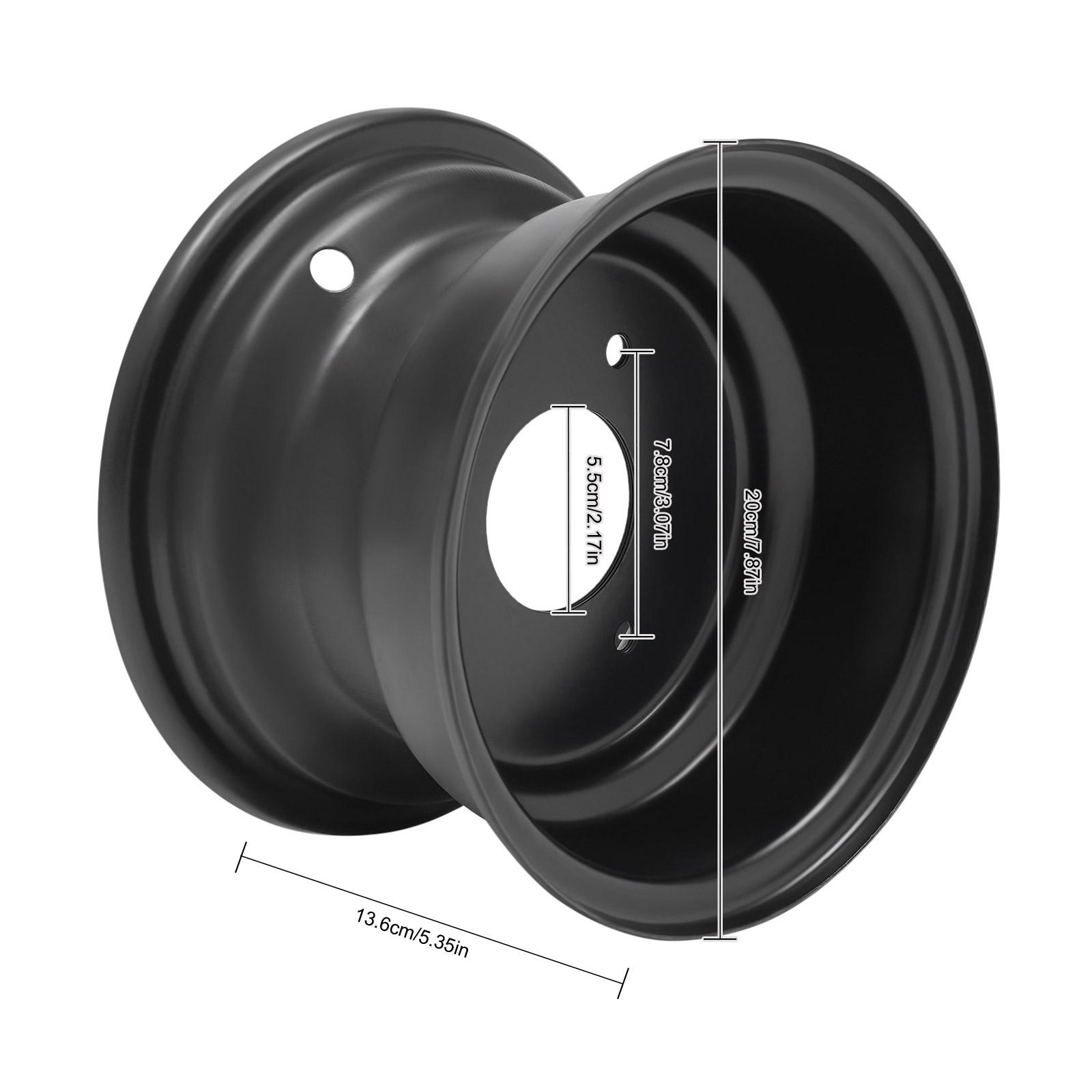 

7 Колесный диск для квадроцикла 3 шпильки для шины 125CC 16x8-7 Квадроцикл Картинг Taotao Coolster, 3 отверстия расстояние между отверстиями 3,1 , Запчасти для колесного диска, Черный чёрный