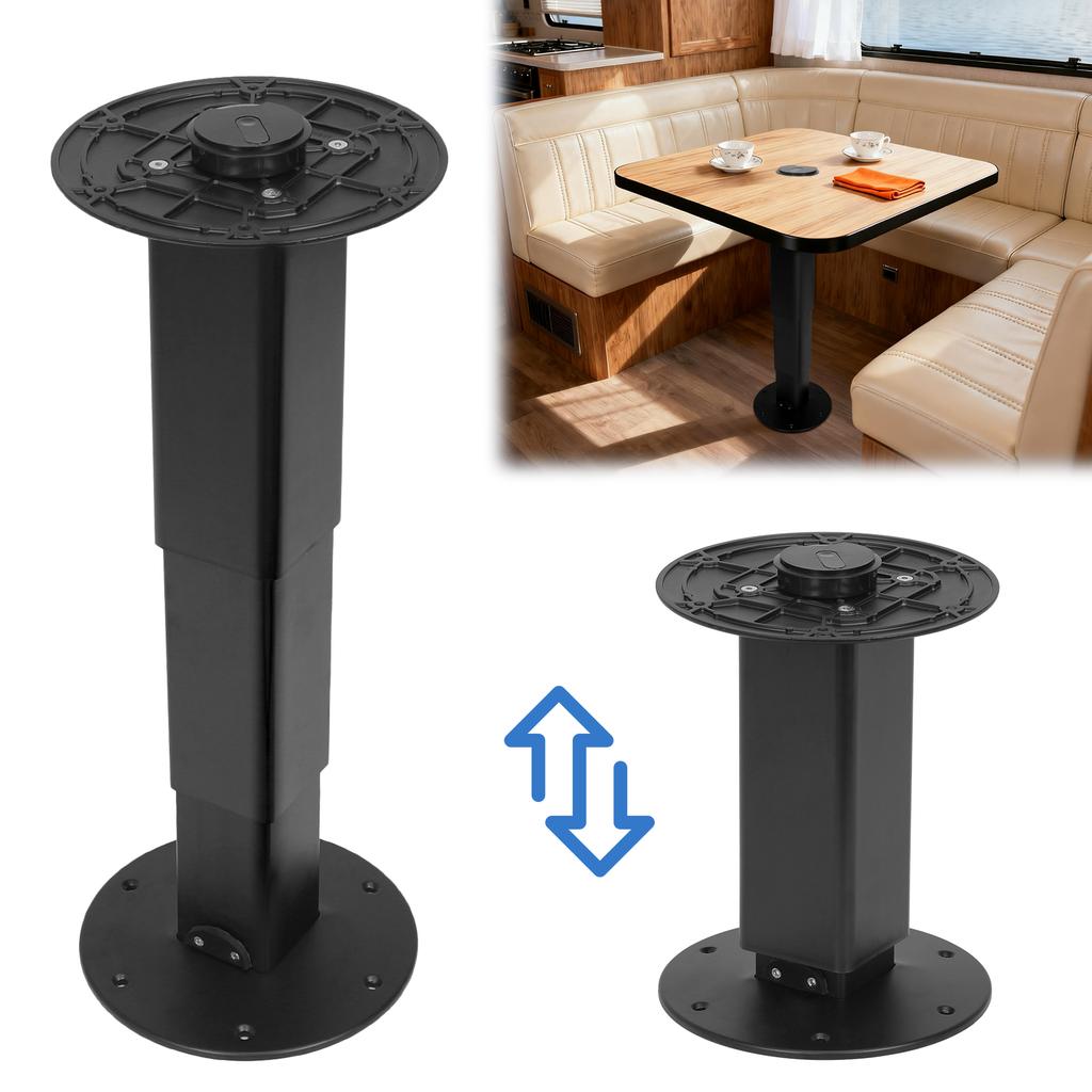 Heavy Duty Camper Table Pedestal with Gas Lift Versatile Table Pedestal Aluminum Alloy Lift Up Table Base for RV Boat Caravan