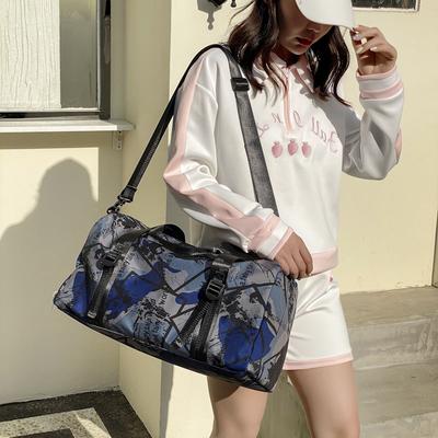 Sports Fitness Bag Fashionable Texture Simple Popular Yoga Bag Dry and Wet Separation Large Capacity Portable Messenger Travel Bag