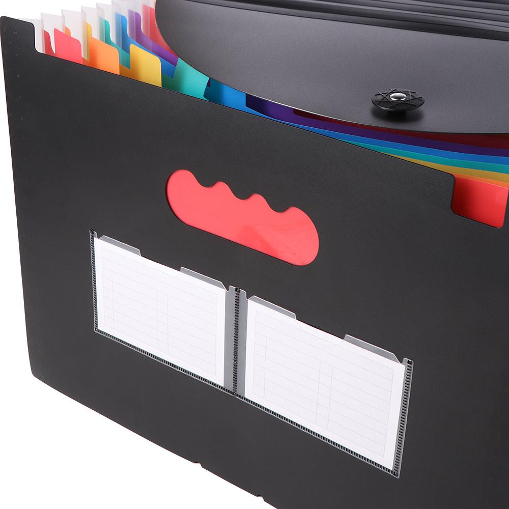 25 Pockets Expandable Filing Box Plastic Art Supplies Folder File Folder Organizer Stationery