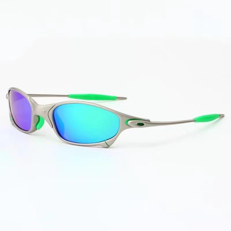 Neue Outdoor-Sonnenbrille mit silbernem Metallrahmen, polarisiert, für Damen und Herren, Mode, Fahren, Sportbrille