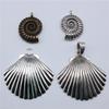 2pcs Big Shell Pendant Oversized Conch Shell Charms For Necklace Making DIY Keyring Making
