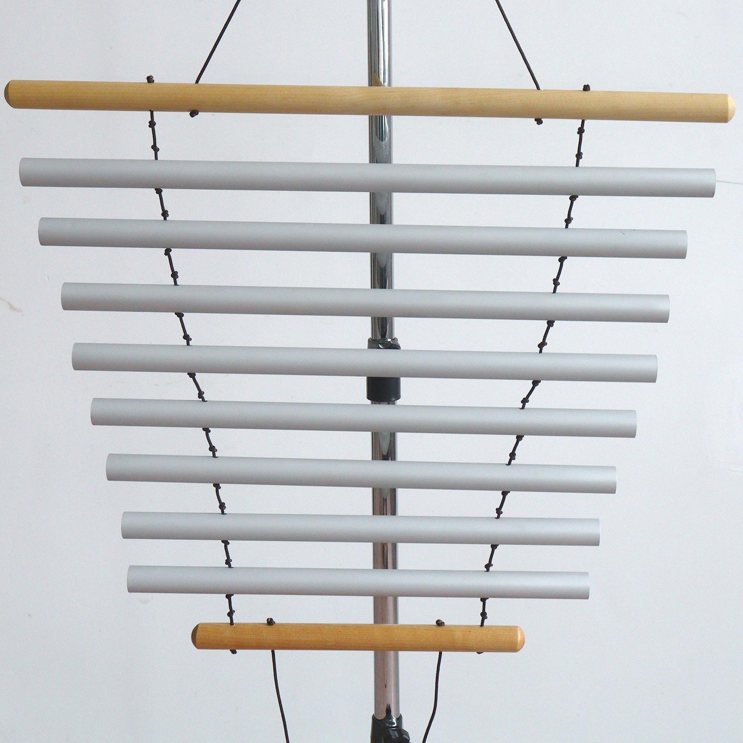 ZHQH Crystal Handmade Swinging 9 Bars Wind Chimes Metal Aluminum for Sound Healing Meditation A