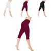 Stylové dámské 3/4 capri kalhoty na jógu s nízkým pasem pro bezstarostný fitness styl a pohodlí