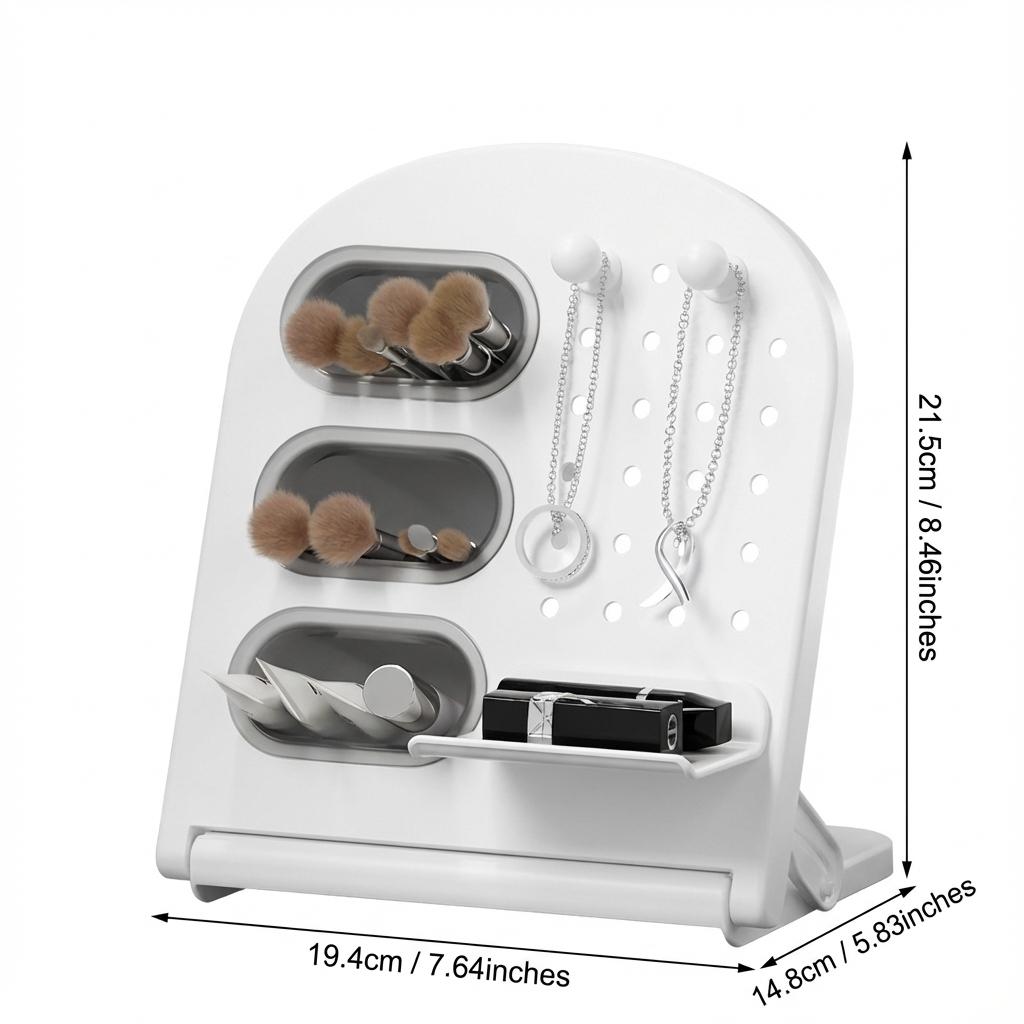Large Capacity Desk Organizer Pen Holder with Slanted Design Multifunctional Storage Box for Office School Stationery Supplies