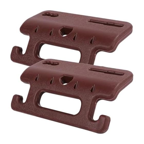 Lebonarie Car Handrail Hook Rear Seat Handle Headrest Grip Assist Grip Hanger Headrest Grip Easy to Install Set of 2 Car Tray (Brown)