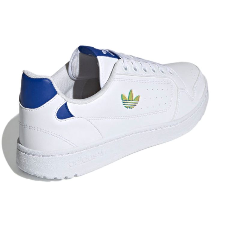 Adidas Originals Ny 90 Casual Slip-Resistant Durable Low-Top Skate Shoes Unisex Sneakers White Blue H02170