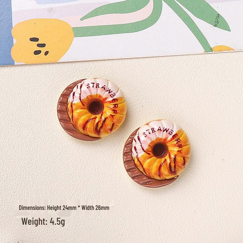 DIY Cartoon Resin Accessories: Bread, Fries, Cream, Hair Clips, Shoe Buckles & Stickers