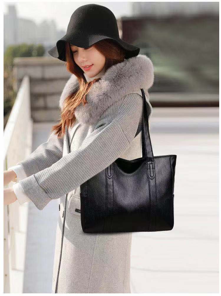 Vintage Large Capacity Tote Bag, Retro Vegan Shoulder Bag Women's Casual Handbag For Commute crossbody bags for women sac a main