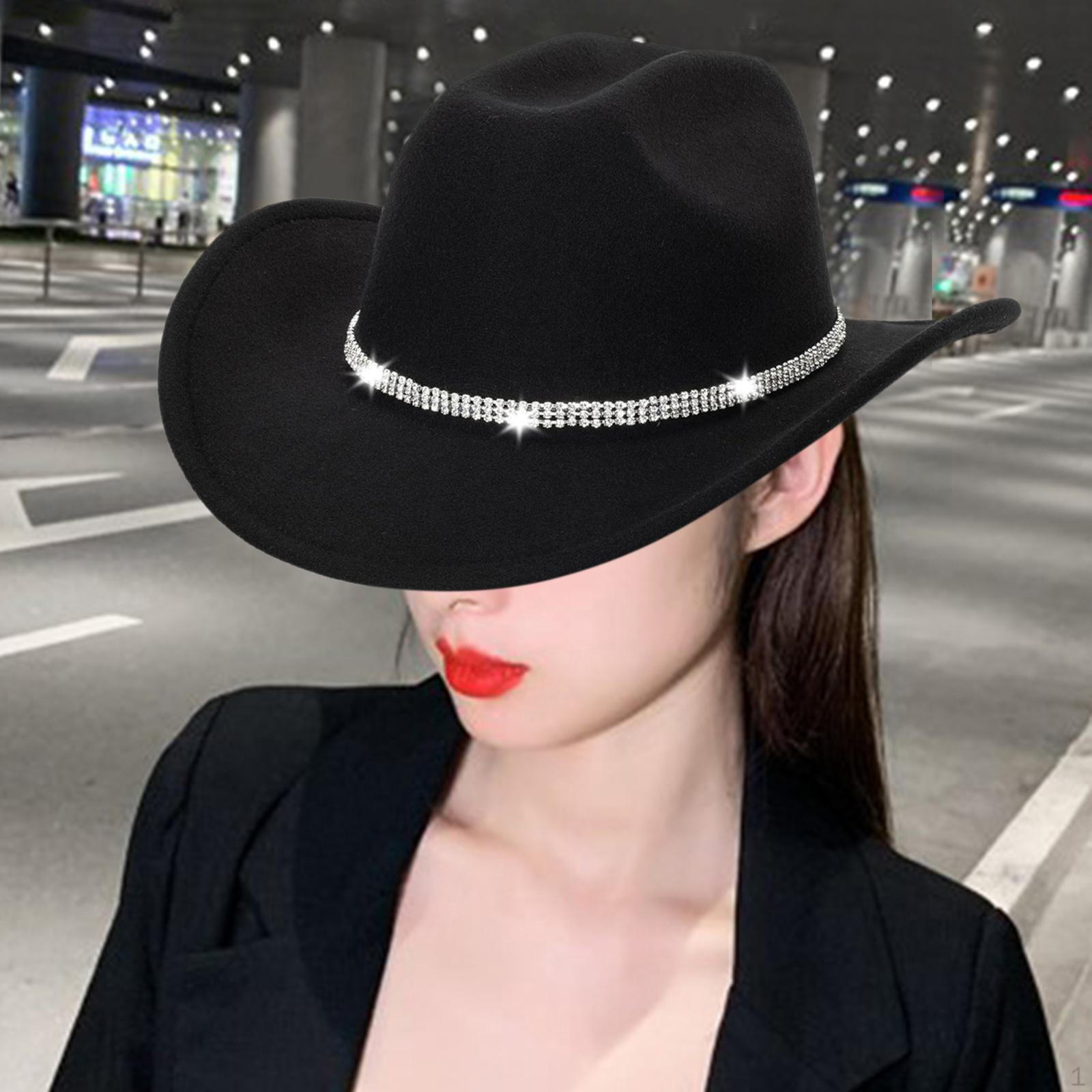 

Західний ковбойський капелюх Повсякденний джаз для подорожей на природі. Одягайтеся Style C Black