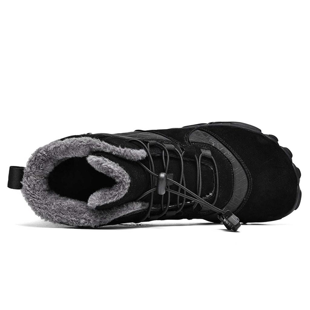 TUINANLE Men Winter Shoes Barefoot Ankle Boots Couple Ankle Snow Shoes Outdoor Hiking Sneakers Fur Warm Plush Boots