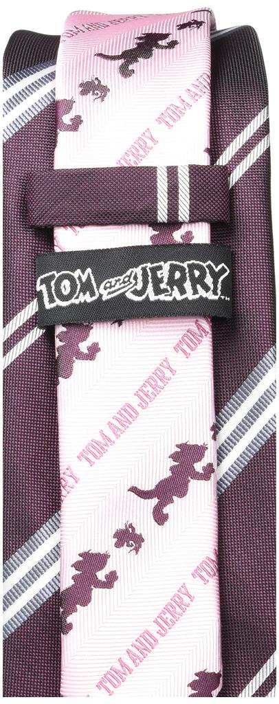Florence Spec Tom and Jerry Tie, Stripe 2, T&J000001-006, Red 2, Standard Size