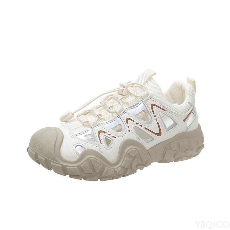 Fashion Fashionable Thick Soled Sneakers Summer New Breathable Versatile Soft Soled Women's Shoes Mesh Casual Comfortable Women's Shoes
