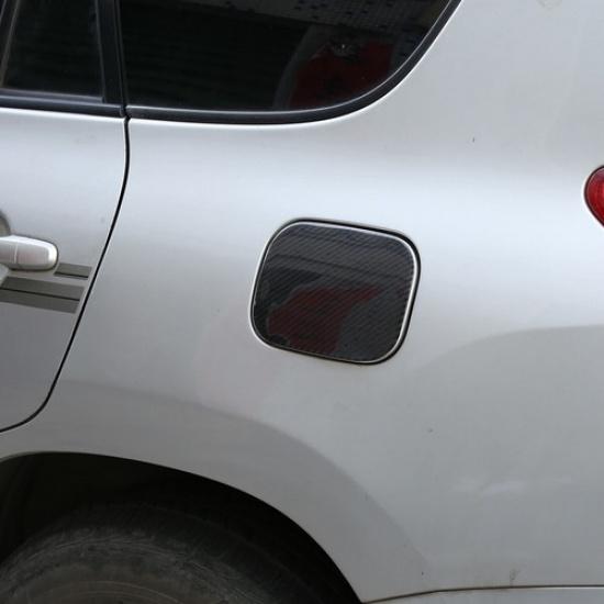 carbon fiber Fuel tank cap oil gas cover trim For Toyota RAV4 2006-12