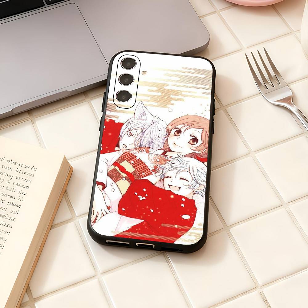 T-Tomoe Kamisama For Samsung Galaxy S25 S24 S23 Ultra S22 S21 Plus S20 Black Soft Silicone Protective Case