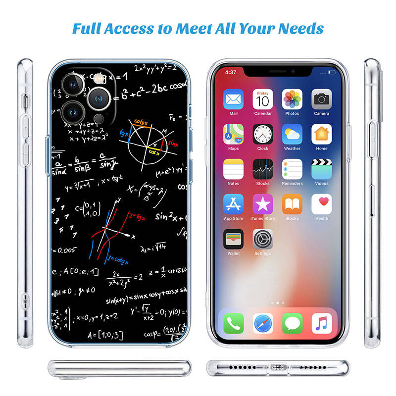 MH32 Chemical Maths Formula Case for Motorola E7 G6 G7 G8 G9 Plus Power Play G10 G20 G04 E30 E40 E22 E20 E13 E15 G22 G23 G05 G75 G35 G55