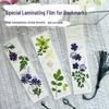 Autumn Leaves Collection: DIY Self-Adhesive Transparent Stickers with Embossed Tree, Flower, and Bookmark Designs