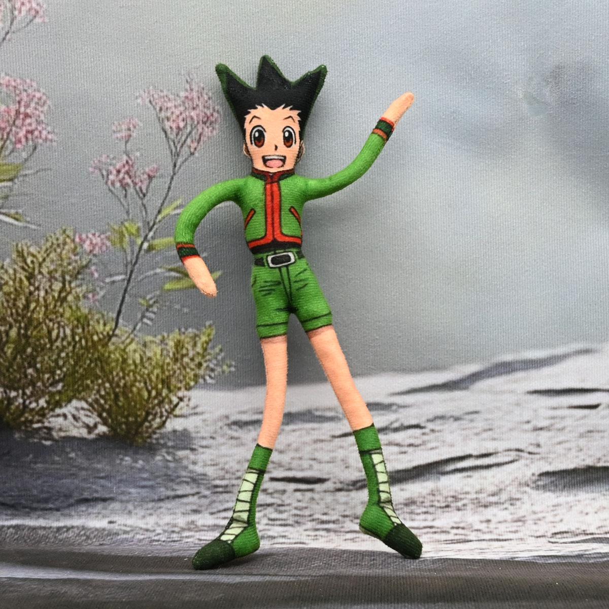 

Hunter x Hunter Figure Candy Playthings Killua Zoldyck Gon Funny Rat Plush Figure with Poseable Wire Skeleton for Action Poses 15CM
