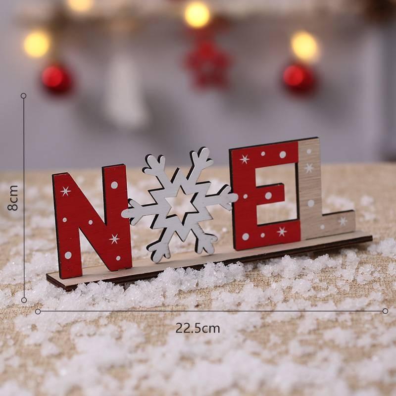 Wooden Christmas Decorations The Xmas Elderly Tabletop Decoration Home Gift