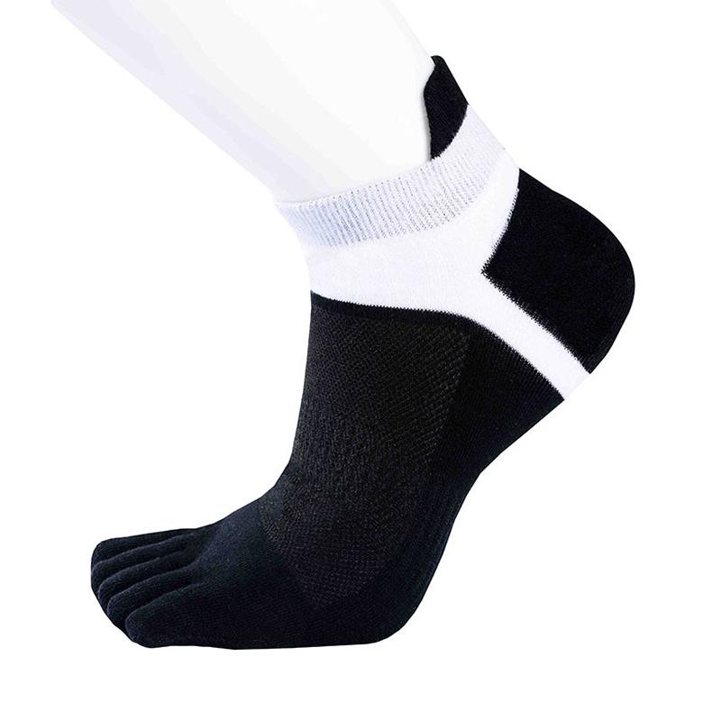 

Comfortable And Breathable Men S Sports 5 Finger Socks Ideal For Football, Running, Basketball And Fitne чёрный