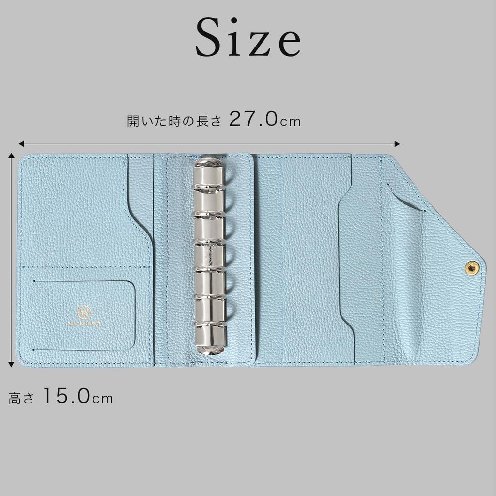 System Organizer Mini Size Vibrant Series Antibacterial Leather B7 Mini Size Ring 20mm Planner Cover Memo Pad Schedule Book Notebook Genuine Leather
